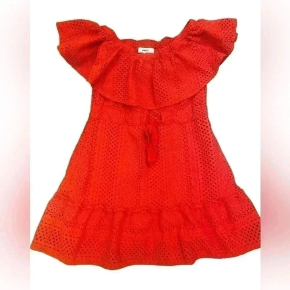 Likely Red Off the Shoulder Dress, Size 4 - Picture 2 of 10